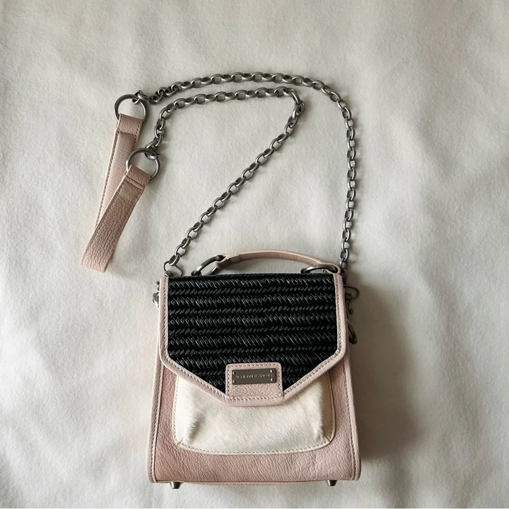 Adrianne Landau lamb skin/ calf skin Leather crossbody bag - Picture 7 of 7